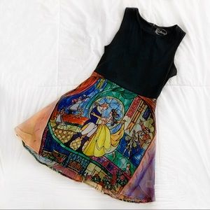 Beauty & the Beast Mosaic Mini Dress